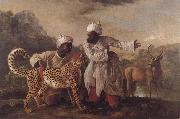 George Stubbs Cheetah and Stag with Two Indians France oil painting artist